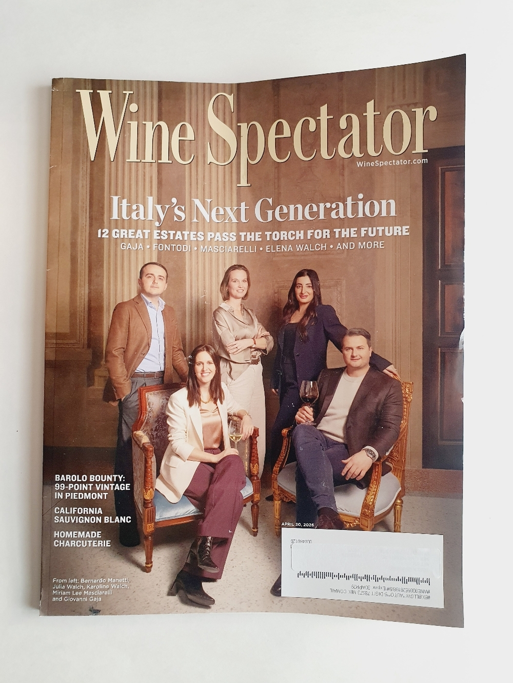 Wine Spectator Magazine April 30, 2026 Italy's Next Generation